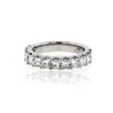 2.48Cts Princess Cut Diamond Eternity Band